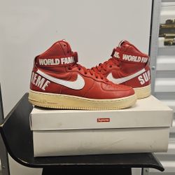 2014 Supreme  X  AF1 High Sp"reds" 