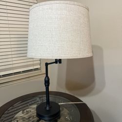 Table Lamp with Beige Shade
