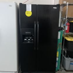 Whirlpool Black Side By Side Refrigerator 