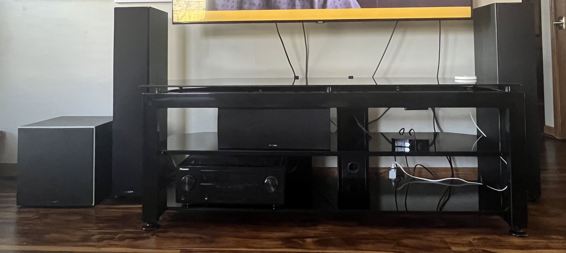 PolkAudio Surround Sound System + Pioneer Receiver +Powered  Subwoofer