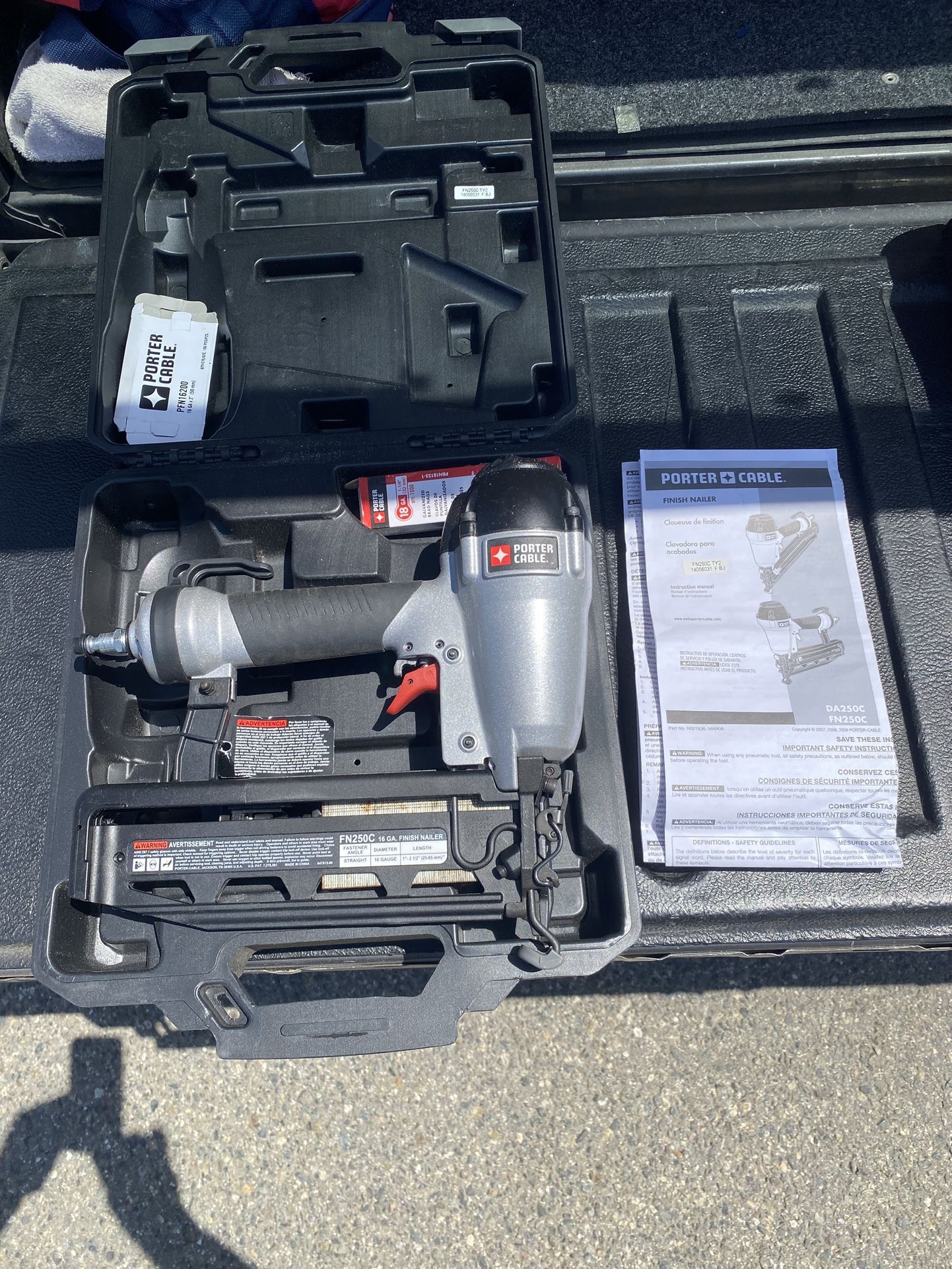 Porter Cable 16 Gauge Finish Nailer Air