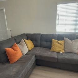 grey couches 