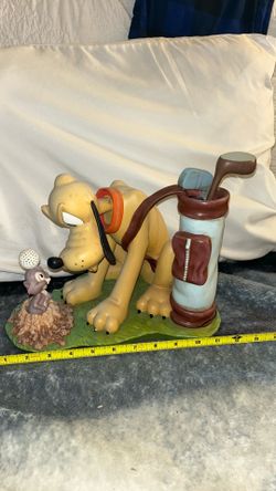 Disney Pluto Canine Caddy Garden Statue Figurine