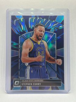 Panini 2024-25 Donruss Optic Stephen Curry Warriors My House Purple Prizm #17