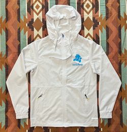 Disney runDisney 2025 White Hooded Running Jacket Full Zip Women’s XSmall