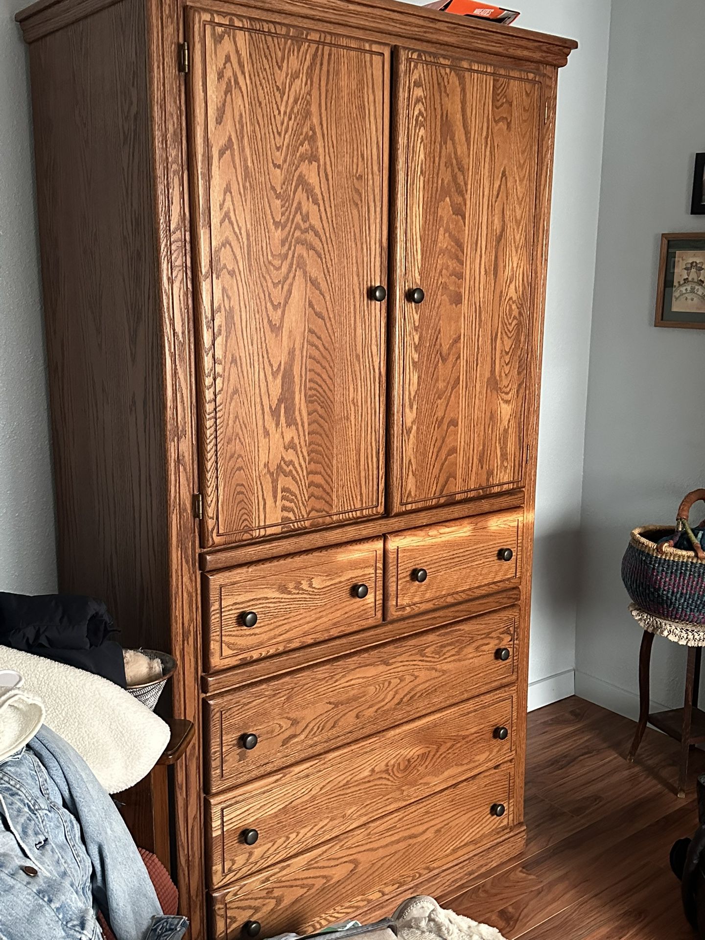 Beautiful Solid Oak Cabinet