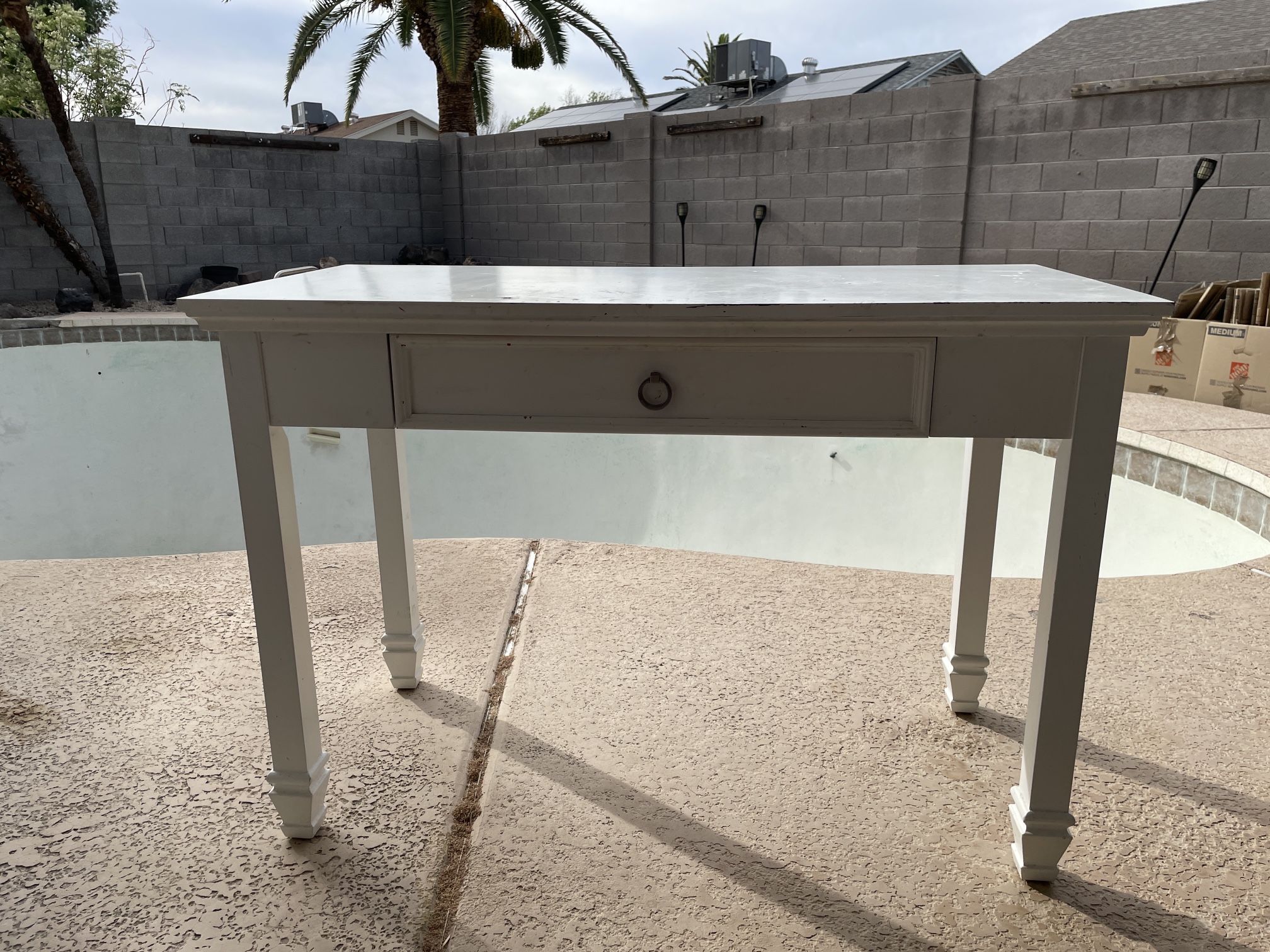 White Desk- A Little Love ❤️ And It’s Beautiful!