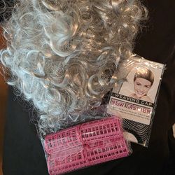 Old Lady Wig Hair Rollers 
