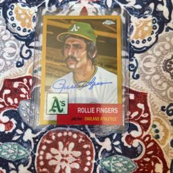 2022 Topps Chrome Platinum Rollie Fingers Auto