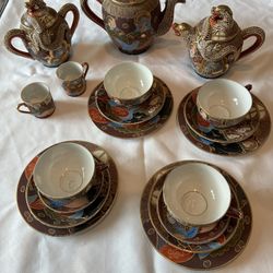 Kutani Dragonware Tea set