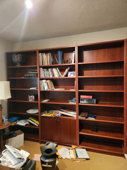 Mid-Century Modern Mahogany Colored Book shelf