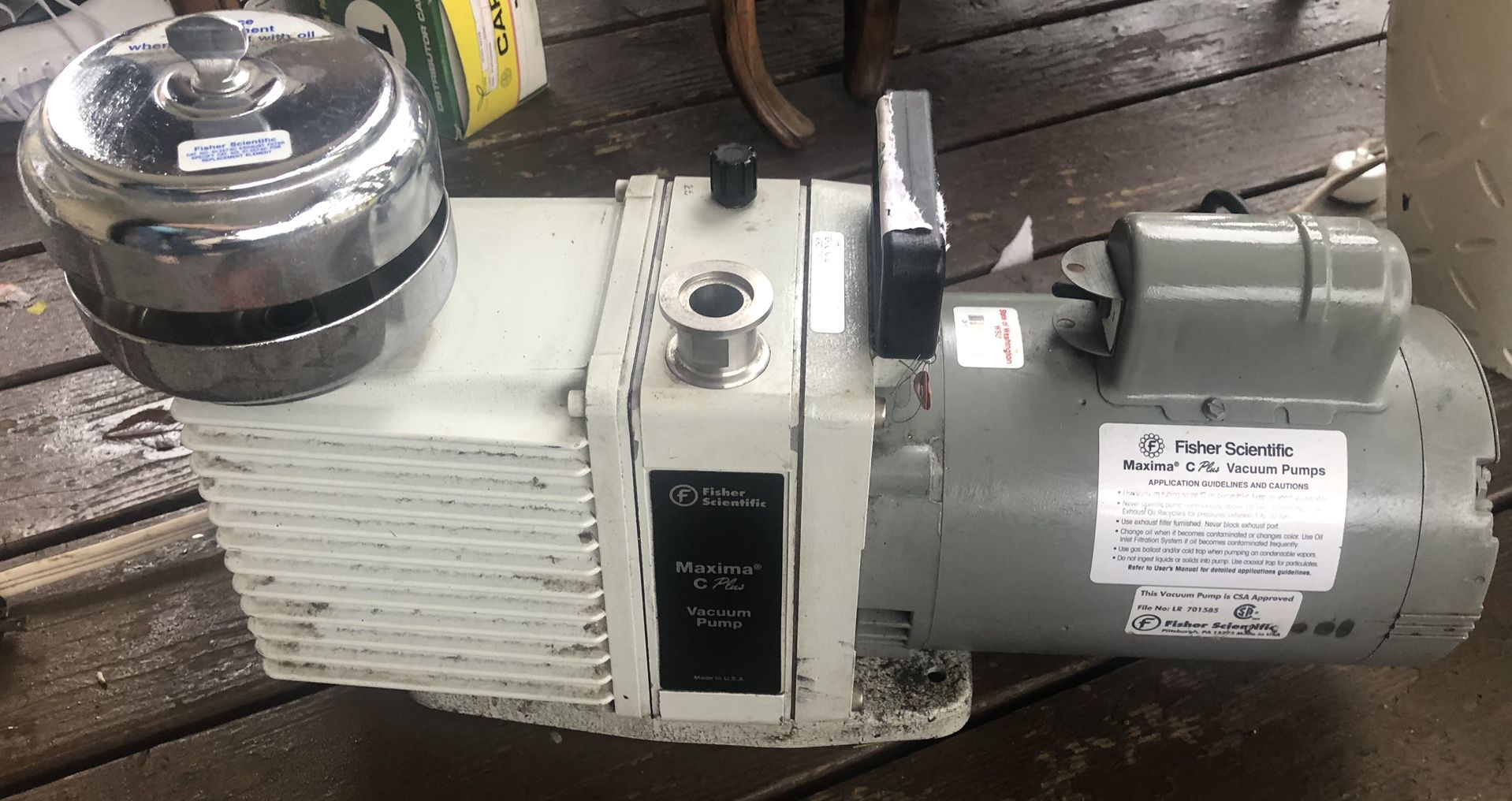 Fisher Scientific Industrial Vacuum Pump
