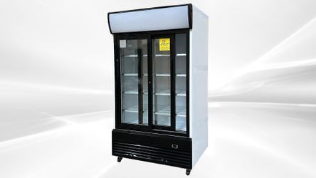 NSF 48 ins Drink two slide glass door refrigerator LG-1000BFS
