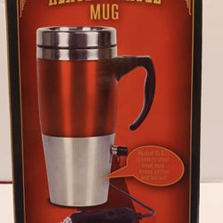 Heated Travel Mug Stainless Steel 12V Coffee Mug Brand New for