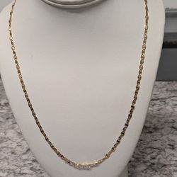 14k Tricolor  Chain 
