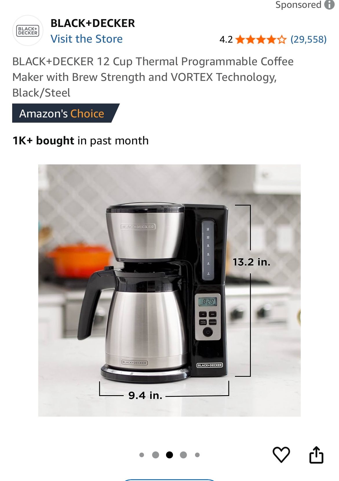 Black decker Coffee Maker ( Like New)