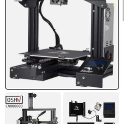 3x 3D Printer Lot Plus Accessories And Spare Parts