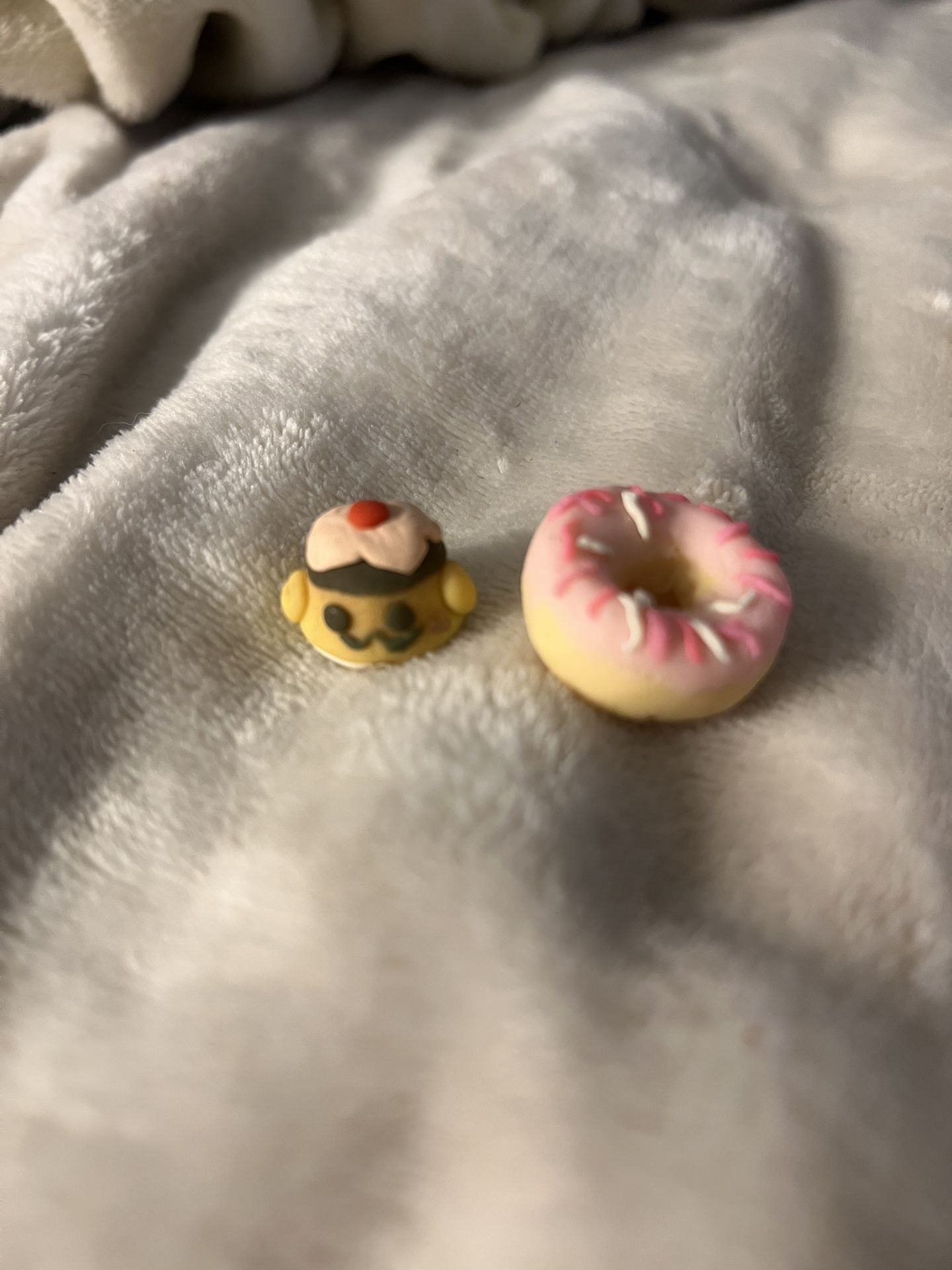 donut And Monster Flan Made With Clay They Are Both Together