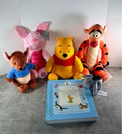 Winnie-the-Pooh Plush Set and Storybook Treasury