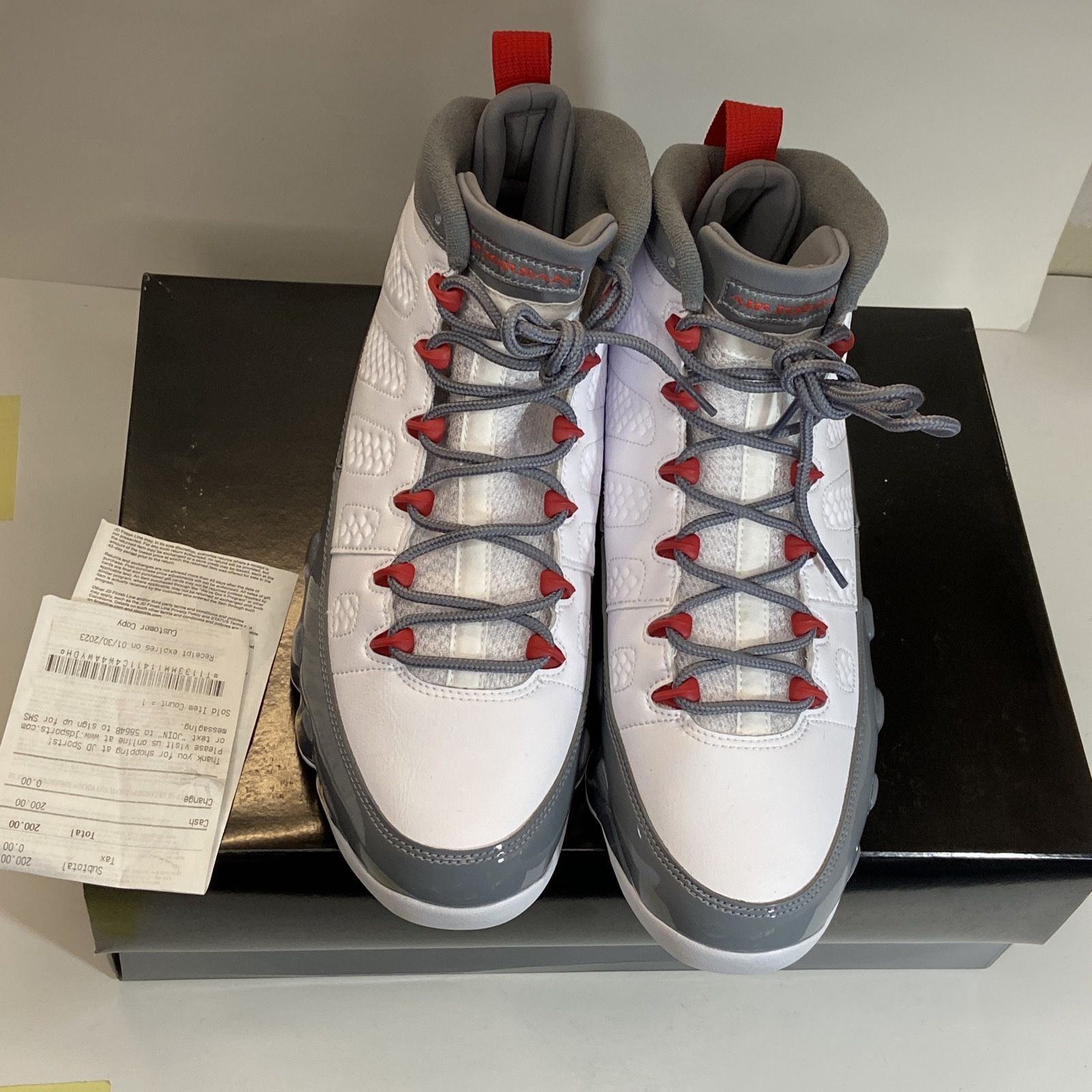 Air Jordan 9 (Fire Red) Look Brand New With Box And Receipt