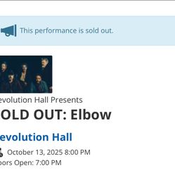 Elbow @ Revolution Hall 10/13