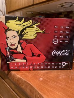 Coca Cola Metal Calendar From Germany
