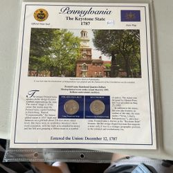 PENNSYLVANIA THE KEYSTONE STATE 1787