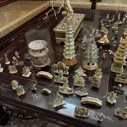 30 + Ceramic Asian Figurines