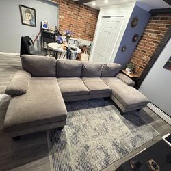 Furniwell Sectional Sofa Couch 