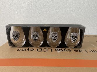 Skull Stemless Wine Glasses