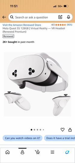 Meta Quest 3S 128GB VR Headset with Controllers