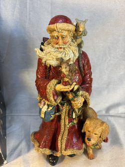 Antique Porcelain Santa With Box