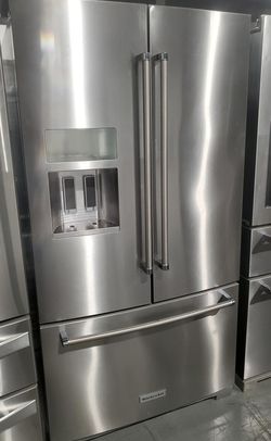 KitchenAid 3-Door Stainless Steel Refrigerator Fridge
