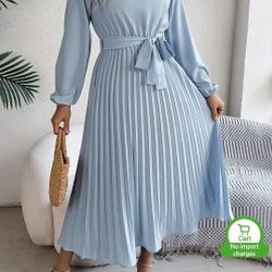 Long Beautiful Blue Women's Dress New SIZE MEDIUM 