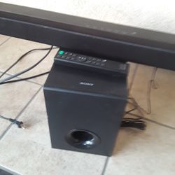 Sony SA-CT80 Soundbar W/Bluetooth With  Wired Subwoofer SS-WCT80 And Remote Control Included 