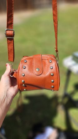 Mini Studded Leather Crossbody Bag