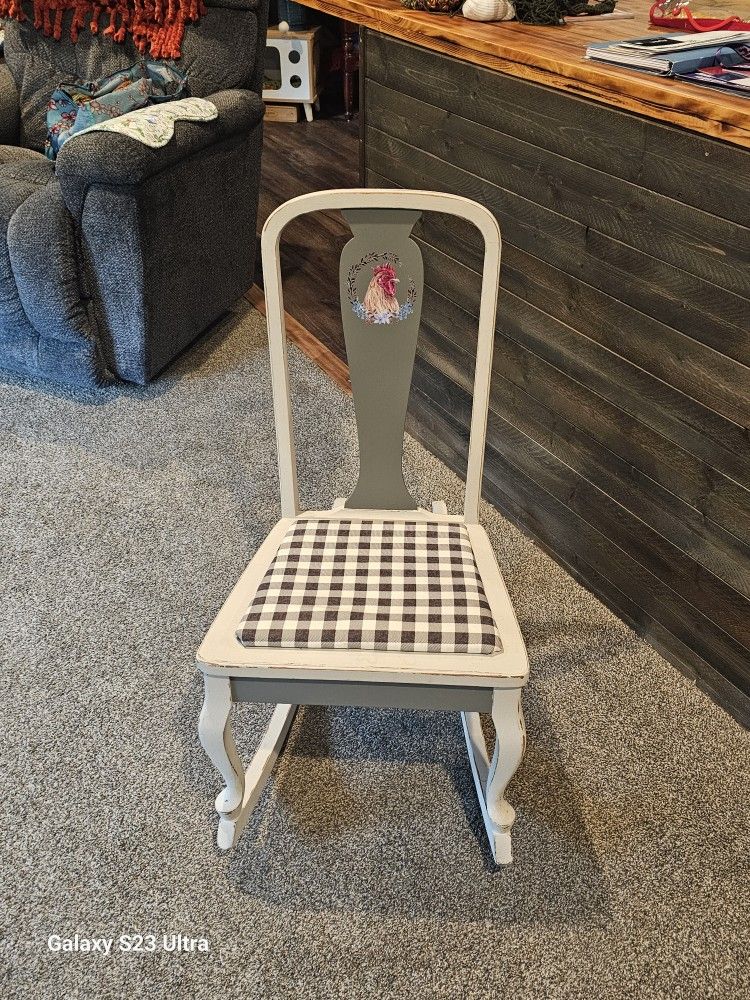 Child's Wooden Rocking Chair 