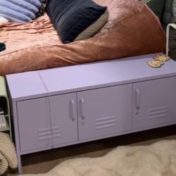 Lilac Purple Metal Storage Locker 