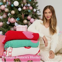 Boutiques women’s Blanket   (Pink lily )