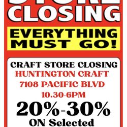 Craft Store Closing 