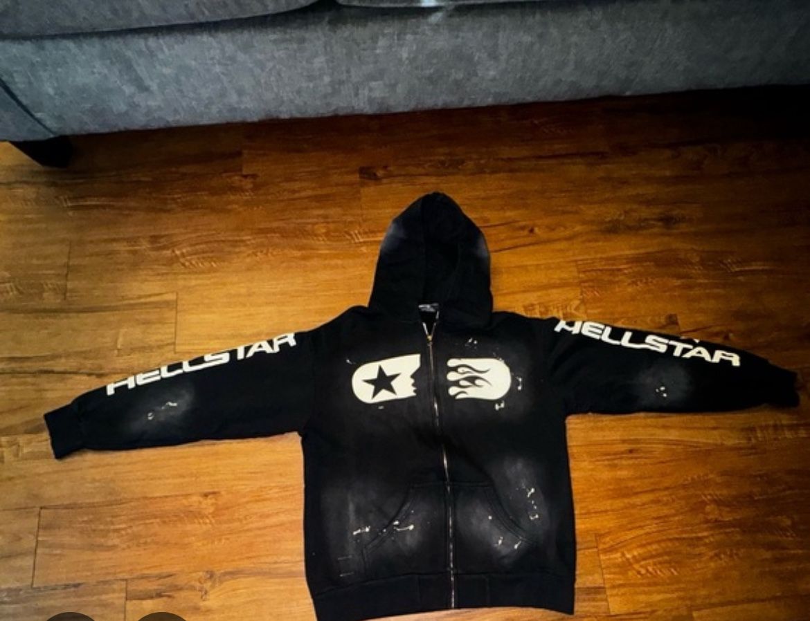 Black In White Hellstar Hoodie