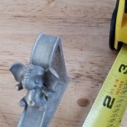 Elephant Going Down The Slide Antique Toy Pewter 1986 S P O O N T I Q U E S  PP 721 Pewter