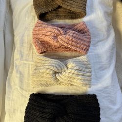 Warm Cross Knitted Headbands