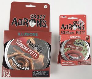 Photo New Lot of Two (2) Crazy Aaron’s Thinking Putty Super Lava and Ciderlicious (Tarpon Springs)