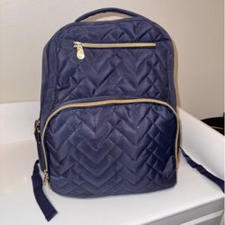 Navy Blue Diaper Bag With Changing Pad