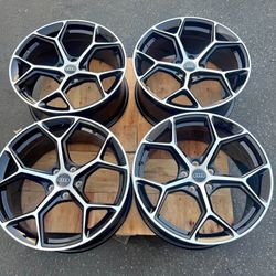 New 20 Inch S-Line Style Rims Wheels 20x9 +43 (5x112) CB: 66.6 Squared Set Fits Audi