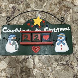 Christmas Wall Plaque for Wall or Furniture 