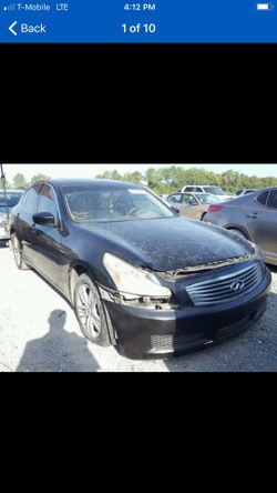 2012 Infiniti G37 parting out