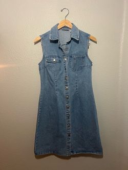 Vintage 1990s Newport News Jeanology Denim Dress | Size 10 — Fits Like Small