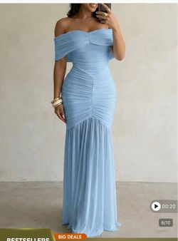 Baby blue Maternity dress
